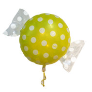 Bolsje Gul folie ballon 18" (uden helium)