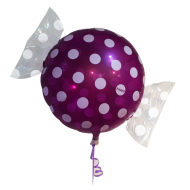 Bolsje Lilla folie ballon 18" (uden helium)