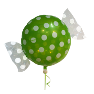Bolsje Lime folie ballon 18" (uden helium)