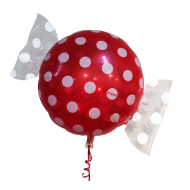 Bolsje Rød folie ballon 18" (uden helium)
