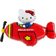 Hello Kitty Fly rød licens folie ballon 30" (u/helium)